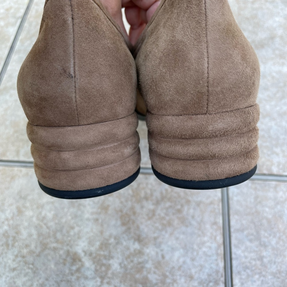 Saint G Suede Block Heels Moccasins - Picture 6 of 16